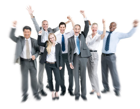 Business People Corporate Celebration Success Concept
