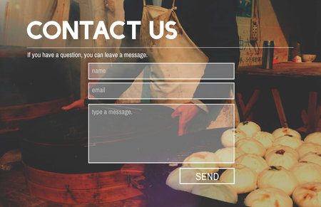 Contact Us Service Support Information Feedback Concept