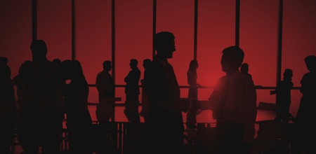 Group People Handshake Meeting Business Concept