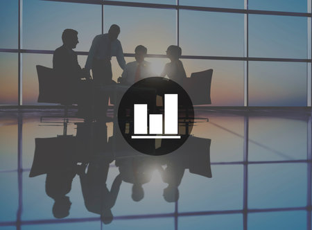 Business Bar Graph Progress Report Concept
