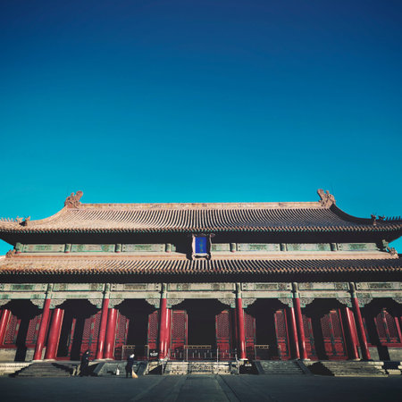 Majestic Forbidden City Beijing China Ancient Temple Concept