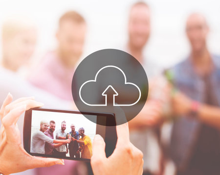 Cloud Computing Storage Internet Transfer Digital Concept