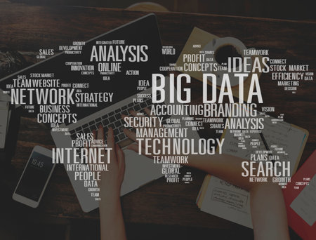 Big Data Storage Online Cloud Data Center Web Concept