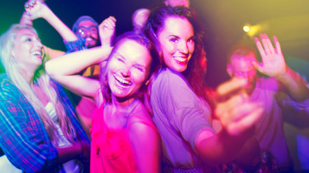 Diverse Ethnic Friendship Party Leisure Happiness Concept