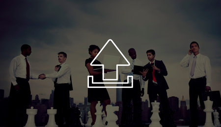 Upload Digital Computing Trasfer Storage Internet Concept