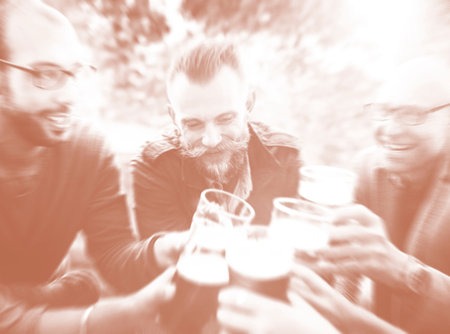 Friends Party Outdoors Celebration Happiness Concept