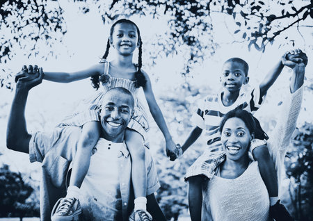 African Family Happiness Holiday Vacation Activity Concept