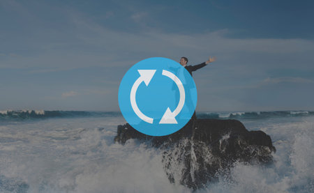 Refresh Renew Icon Cycle Arrow Concept