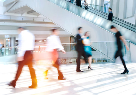 Business People in Asia Hong Kong Commuter Concept