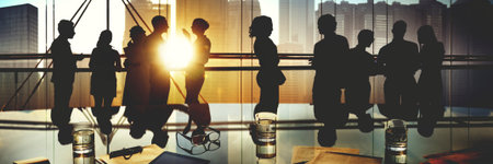 Business People Meeting Discussion Corporate Team Concept