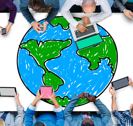Global Networking Communication Economy Worldwide Concept