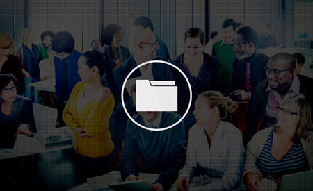Folder Storage Files Organization Document Data Concept