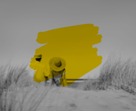 Summer Vacation Holidays Paint Stroke Concept