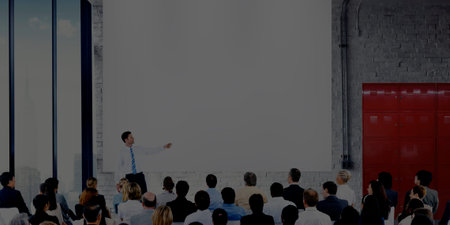 Business People Conference Meeting Speaker Concept