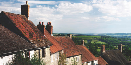 Home Rural Scene House British Culture Destination Travel Concept