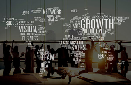 Growth Sales Vision Team Network Idea People Concept