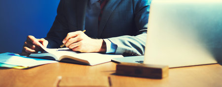 Businessman Working Planning Strategy Office Concept