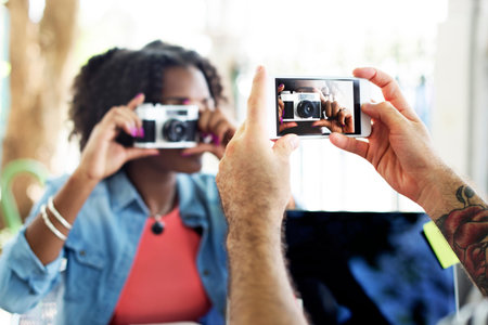 Photograph Camera Telephone Capture Technology Concept