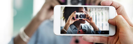 Photograph Camera Telephone Capture Technology Concept