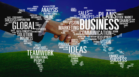 Business Global Teamwork Ideas Success Marketing Analysis Concept
