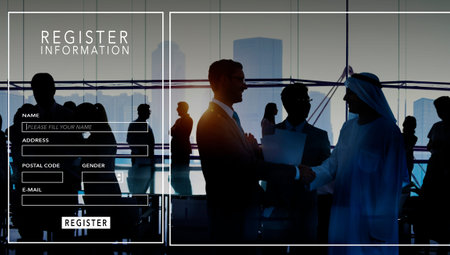 Register Information Registration Communication Concept
