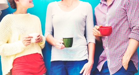 Group People Chatting Interaction Socializing Concept
