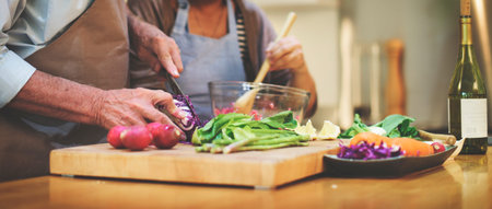 Family Cooking Kitchen Preparation Dinner Concept