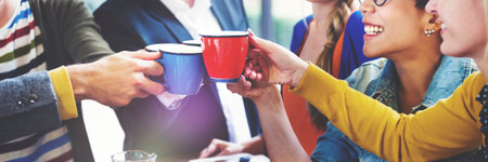 Multi-Ethnical People Celebrating Start-Up Business Concept