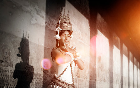 A beautiful young dancer posing for a picture Concept
