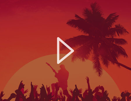 Audio Button Play Start Symbol Digital Control Icon Concept