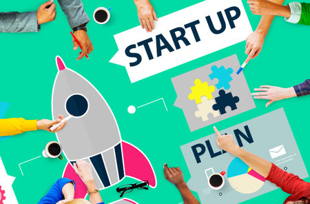 Startup Goals Growth Success Plan Business Concept