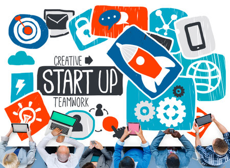 Start Up Launch Growth Success Idea Business Concept