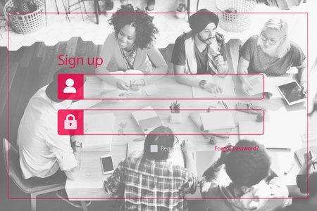 Online Security Password Privacy Networking Concept