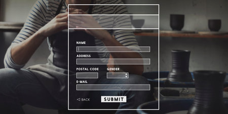 Identity Information Internet Monitor Security Submit Concept