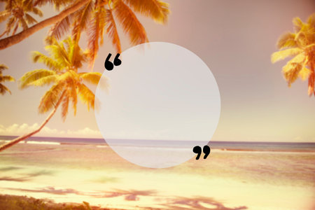 Blank Copy Space Holiday Quotation Mark Summer Concept