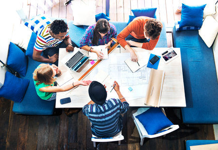 Business Brainstorming Sharing Strategy Discussion Concept