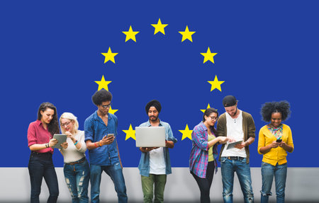 European Union Country Flag Nationality Culture Liberty Concept
