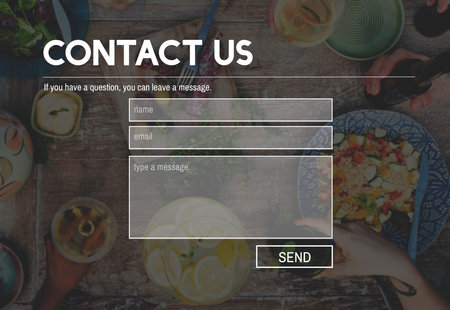 Contact Us Service Support Information Feedback Concept