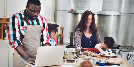 Family Bonding Activity Cooking Baking Concept