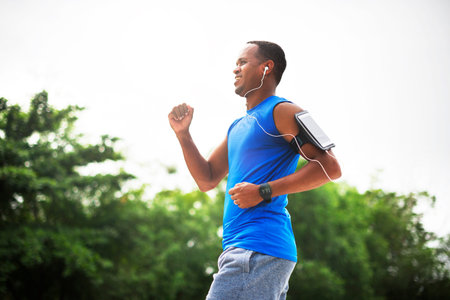 Exercise Athlete Playlist Gadget Smartphone Sporty Concept