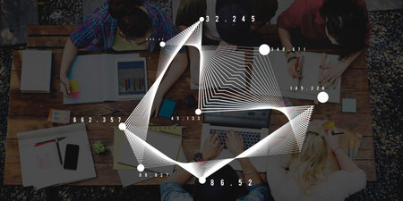 Statistics Analysis Business Information Monitoring Concept