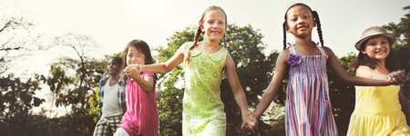Preschooler Children Play Recreation Friends Concept