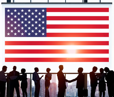 American Flag Nationality Liberty Country Concept