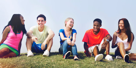 Students Friendship Team Relaxation Holiday Concept