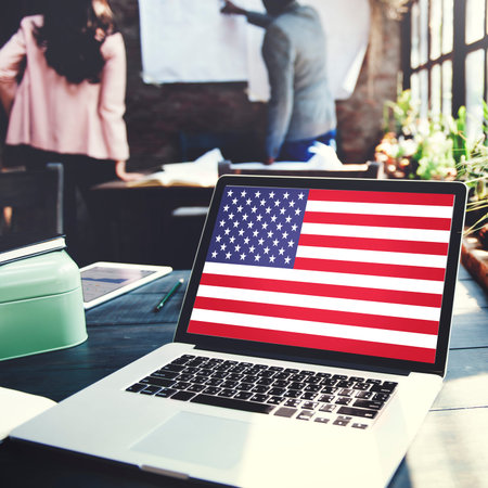 American Flag Nationality Liberty Country Concept