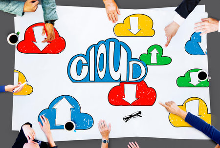 Cloud Link Computing Technology Data Concept