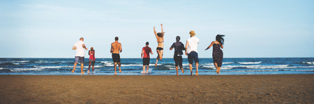 Summer Beach Friendship Holiday Vacation Concept