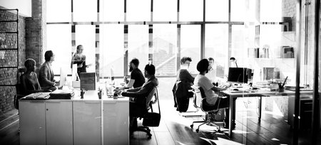 Business Computer Communication Teamwork Concpet