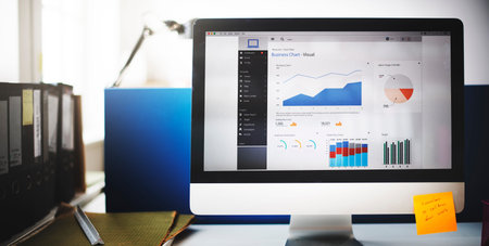 Business Chart Graph Growth Success Target Data Concept