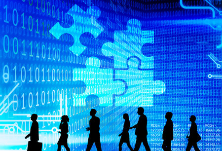 Collaboration Connection Corporate Solution Strategy Concept